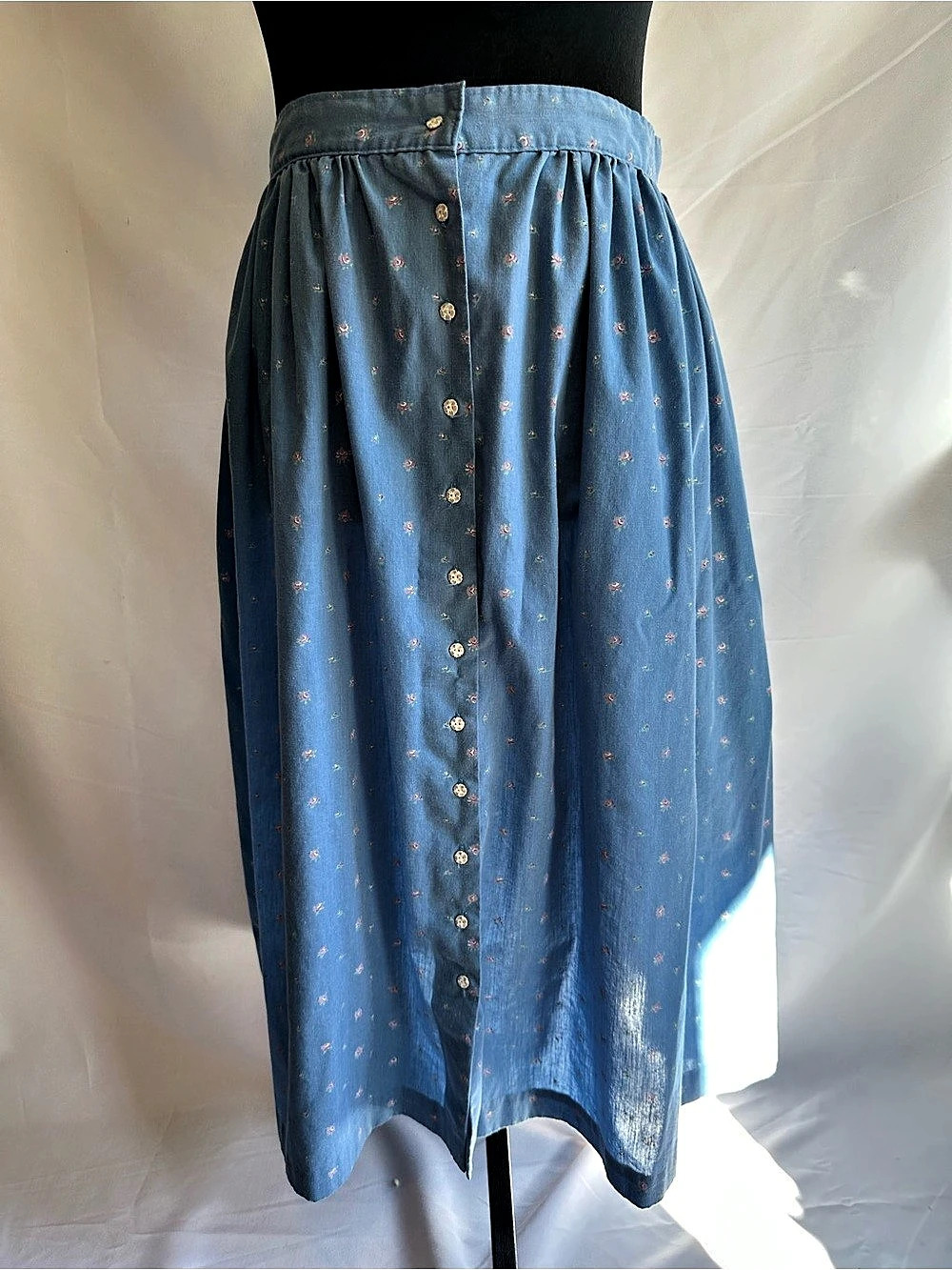 Cheerful Togs Floral Midi Skirt Blue & Pink Size 18